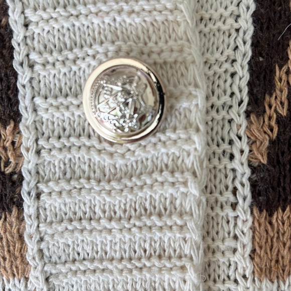 Sunday Up One Size Black and Cream Knit Sweater Cardigan NWOT - Picture 6 of 9